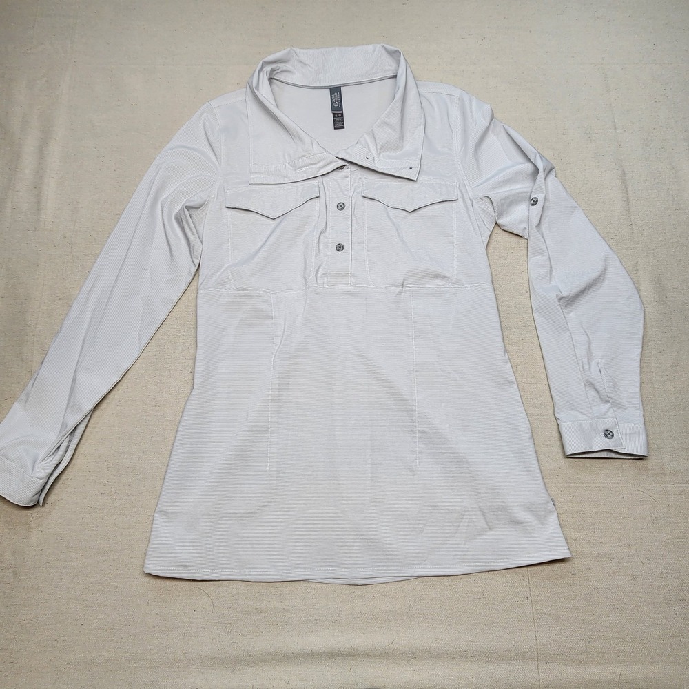 Womens Mountain Hardwear Citypass Popover Tunic Shirt Grey Small High Neck
